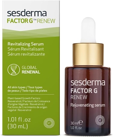 Sesderma   Factor G Renew Liposomal Serum   Rejuvenating Serum   7 Growth Factors   Smoother Plumper Skin   Serum For Face   Moisturised Face   Increased Elasticity   30 Ml
