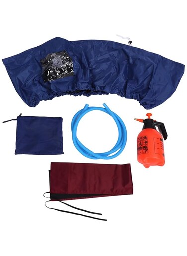 DAUB Mini Split Air Conditioner Cleaning Cover Kit, Waterproof Wall Mounted AC Unit Dust Washing Clean Cover with Water Pipe &amp; Drain Outlet, Air Conditioning Protector Service Bag