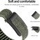 SPECTON Nylon Sport Replacement Band Compatible with Whoop 4.0 Band, Soft and Comfortable Replacement Strap - BLACK GRAY