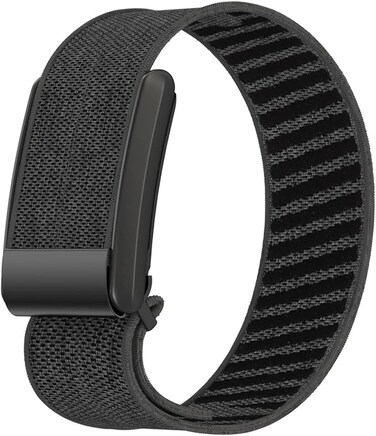 SPECTON Nylon Sport Replacement Band Compatible with Whoop 4.0 Band, Soft and Comfortable Replacement Strap - BLACK GRAY