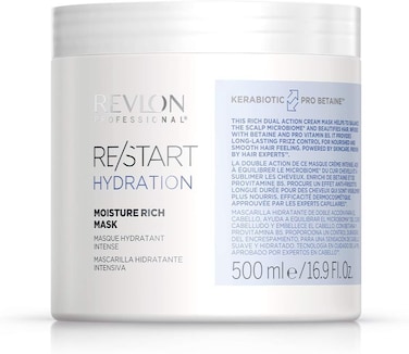 Revlon Professional Re/Start Hydration Moisture Rich Mask, 500ml, Moisturizing Hair Mask for Dry Hair, Mask for Long-Lasting &amp; Rich Care, Regenerating Hair Treatment Against Frizz