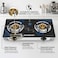 STARLIFE Gas Stove 2 Burners Glass Stove Auto Ignition Table Top Cooker, SL-1110