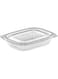 25 SET - 8oz - Plastic Clear Salad Container/Deli Container - With Clear Lid