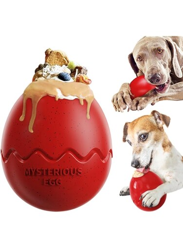 Dog Toys for Aggressive Chewers Large Dogs,Indestructible Dog Chew Toys for Aggressive Chewers,Treat Dispensing Dog Toy Tough Dog Toys for Large Dogs-red