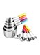 Steel Measuring Cups And Spoons Set Multicolour 10 Pieces
