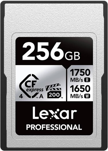 Lexar 256GB Professional CFexpress Type A Silver 4.0 Memory Card (International Version)