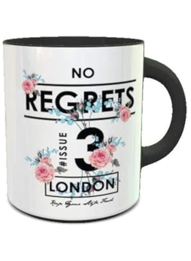 Impress Color Changing Heat Sensitive Coffee Mug with Flowers Slogan Design