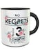 Impress Color Changing Heat Sensitive Coffee Mug with Flowers Slogan Design