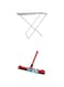 Delcasa Large Folding Clothes Dryer + Vileda Floor Wiper Easy Fix 42 CM with a Stick 42 x 4 x 136 CM Red