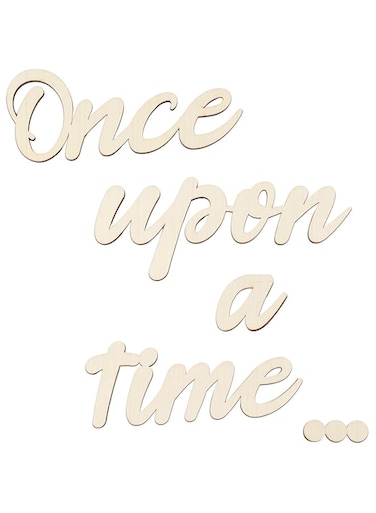 Once Upon a Time Sign Nursery Decor Once Upon a Time Wood Sign Wall Decal Wall Decor for Reading Corner Kids Room Family Bookshelf Home D&eacute;cor Birthday Present DIY Decoration