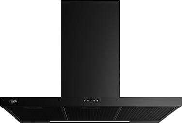 TEKA Built-in Decorative hood with matte black finish and 4 speeds, 90 cm DSH 986 BK