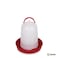 Gaun Eco Poultry Feeder, 5 Ltr, Red And White, For Indoor And Outdoor, Chickens, Quail, Goose, (Made in Spain)