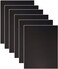 A4 Black Double Sided Foam Board (21 x 29.7 cm) &ndash; 6 Pack   5mm Thick Polystyrene Sheets for Model Making, Photo Mounting, Presentations, Arts &amp; Crafts, School &amp; Office