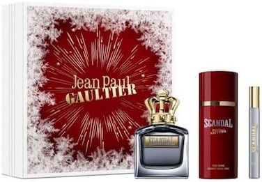 Jean Paul Gaultier Scandal 3-Piece Set For Men (3.4 Oz Eau De Toilette Spray + 2.5 Oz Shower Gel + 0.34 Oz Eau De Toilette)