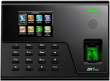 ZKTeco UA760 Fingerprint Time, 3000 User Capacity, 2.8" Color Display, TCP/IP, WiFi, USB-host Communication, 3rd Party Electric Lock, Exit Button Access Control Interfaces