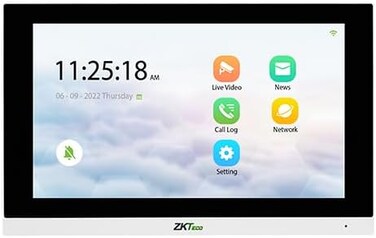 ZKTeco VT07-B01 Smart IP Video Intercom/Indoor Monitor With 7&rdquo; LCD Touch Screen,RJ45 Port &amp; Support upto 128GB micro TF card