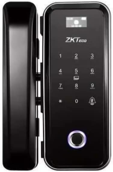 ZKTeco GL300W Smart Glass Door Lock with Multi-Verification and Wi-Fi Connectivity