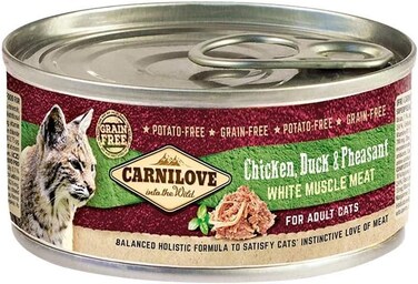 Carnilove Chicken, Duck &amp; Pheasant For Adult Cats (Wet Food Cans) 12X100g