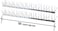 Stainless Steel Bird Spikes for Pigeons and Other Small Birds - No Plastic - Anti Bird Repellent Spikes Control Kit Assembled Spikes 100 Centimetre (Pack of 5)