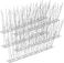 Stainless Steel Bird Spikes for Pigeons and Other Small Birds - No Plastic - Anti Bird Repellent Spikes Control Kit Assembled Spikes 100 Centimetre (Pack of 5)