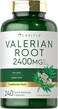 Valerian Root Capsules 2400mg   240 Pills   Highest Potency Per Capsule   Non-GMO, Gluten Free   Herb Extract Supplement   by Carlyle