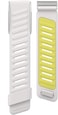 Silicone Wristband Compatible with Whoop 5.0 Band, Comfort Durable Soft Adjustable Silicone Sports Loop Strap for Men &amp; Women, with U Shapped Connector White Yellow - One/Peak