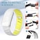 Silicone Wristband Compatible with Whoop 5.0 Band, Comfort Durable Soft Adjustable Silicone Sports Loop Strap for Men &amp; Women, with U Shapped Connector White Yellow - One/Peak