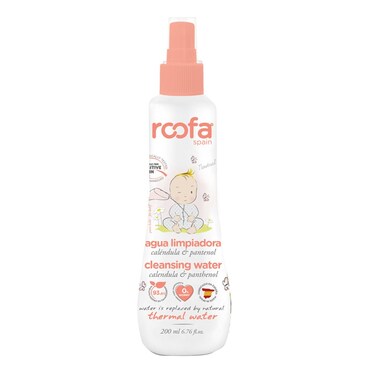 Roofa Baby Face and Body Cleansing Water With Calendula &amp; Panthenol For Sensitive Skin 200ml