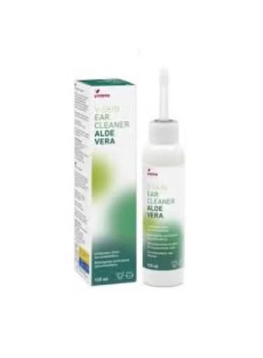 Livisto V-Skin منظف الأذن بالألوفيرا للكلاب والقطط عناية لطيفة وبرائحة منعشة 125 مل من فارماسي