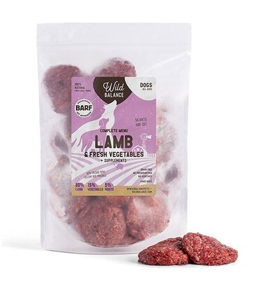 Wild Balance Complete BARF Menu Lamb Raw Food for Dogs

