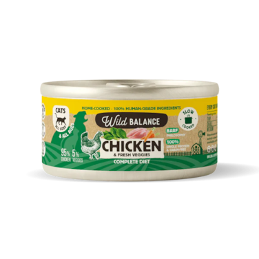 Wild Balance Chicken &amp; Fresh Veggies Wet Cat Food - 120G
