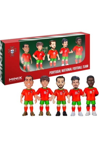 Minix Portugal Football Stars, 5-Pack Figures