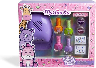 طقم أظافر مارتينيليا أكواريوس ماي بيست فريندز مع مجفف، 28 × 24 × 7 سم
