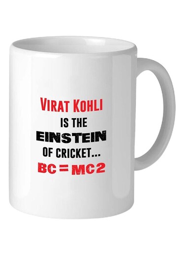 Your Wall Virat Kohli Funny Quote Printed Coffee Mug White/Blue/Red