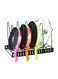 5-Layer Pan And Pot Lid Rack Organizer Black 38.5 x 4.3 x 21cm