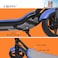 Crony Zl-E7 Kids Electric Scooter With LED Display, Dual Thumb Brake/Throttle, Bluetooth Speaker &amp; Step Lights, 10-14Km/H Speed, 60Kg Max Load, Foldable Lightweight Frame With Vacuum Tires, Blue