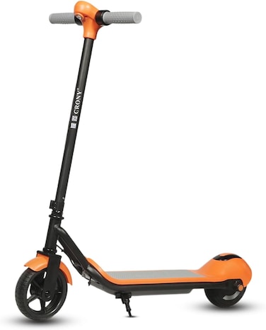كروني سكوتر كهربائي للاطفال ZL-E7 بشاشة LED، فرامل ابهام مزدوجة/خانق، مكبر صوت بلوتوث ومصابيح خطوات، سرعة 10-14 كم/ساعة، حمولة قصوى 60 كغم، اطار خفيف الوزن قابل للطي مع اطارات مفرغة، برتقالي