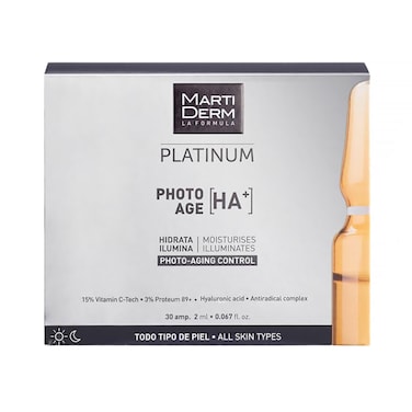 Martiderm Platinum Photo Age HA+ Moisturizes Illuminate Photo Aging Control 30 AMP 2ml