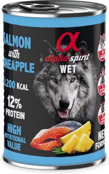 Canned Dog Food SALMON with Pineapple 400g