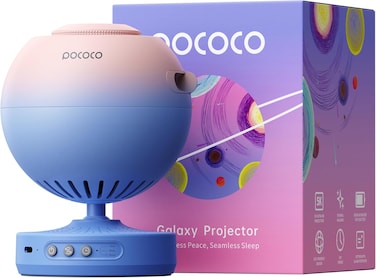 POCOCO Galaxy Lite Star Projector, Starry Sky Projector Home Planetarium Night Light Lamp Baby Kids Room Decoration Galaxy Projector for Party Birthday Christmas Gift (Pink Blue)