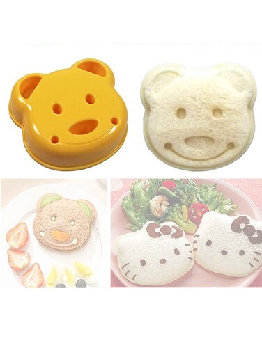 DIY Picnic Kitchen Animal Mould Rice Shaper Bento Accessories Panda Bear Sandwich Cutter Cake Bread Toast Maker Mini Shape