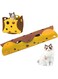 Ankila Cat Tunnel DIY Toy Foldable Cat Tunnel and Durable Removable Washable Felt Cat Litter Pet Toy for Cats Small Dogs, Rabbits or Small Animals, Puzzle Exercising Hiding (Yellow)