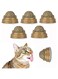 GLLDS 5 Pack Catnip Ball, Natural Catnip Toy Rotatable Playing Edible Balls Cat Toys, Self-Adhensive Wall Mounted 360 Degree Rotatable, Teeth Cleaning Catmint Toy for Cat Kitten Kitty
