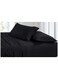 COLLECTION DARK GREY Double Flat Sheet with 2 Pillow Cases 220x280 cm