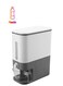 Rice Storage Automatic Box/Container - Large Sealed Kitchen Grain &amp; Rice Dispenser with Lid, 12KG Gray
