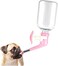 SYOSI No Drip Dog Water Bottle, Small Medium Sized Dogs 15-30 lb, Cat Best Animal Wire Cage Feeder Leak-Proof Pet Kennel Dispenser Drinker BPA-Free (Pink, 11.2 Oz, 330 ML)