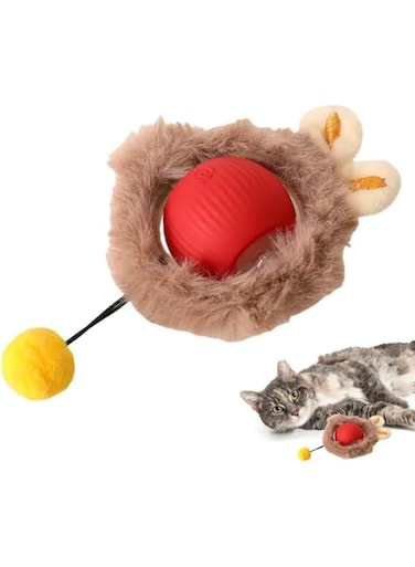 Interactive Cat Rolling Ball Toy, Chewy Ball for Dogs and Cats, Smart Automatic Rolling Pet Ball, 360&deg; Rotating