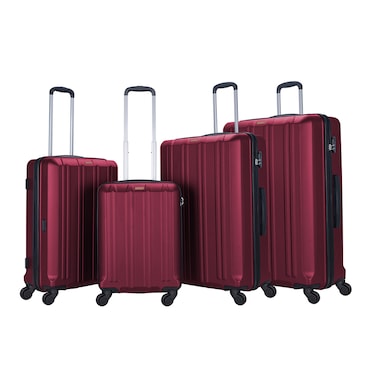 STARGOLD Luggage Set of 4, ABS Hard Shell Suitcase with Expandable Zipper, 360&deg; Spinner Wheels, Number Lock, Lightweight Trolley Travel Bag