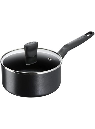 TEFAL G6 Super Cook 18 cm Saucepan with Lid   Non stick   Black   Aluminium   2 Years Warranty   B4592384