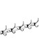 BRIMIX Wall Mount Coat Hooks Heavy Duty Stainless Steel Hooks for Hanging Towel Hat Robe Cloth Organizer for Bathroom Kitchen Living Room Bedroom Door Hook (5 Hooks)